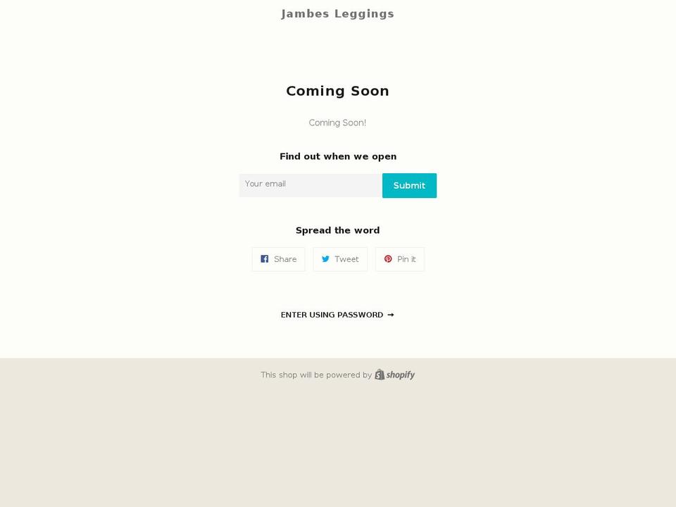jambes.com — Shopify storefront screenshot