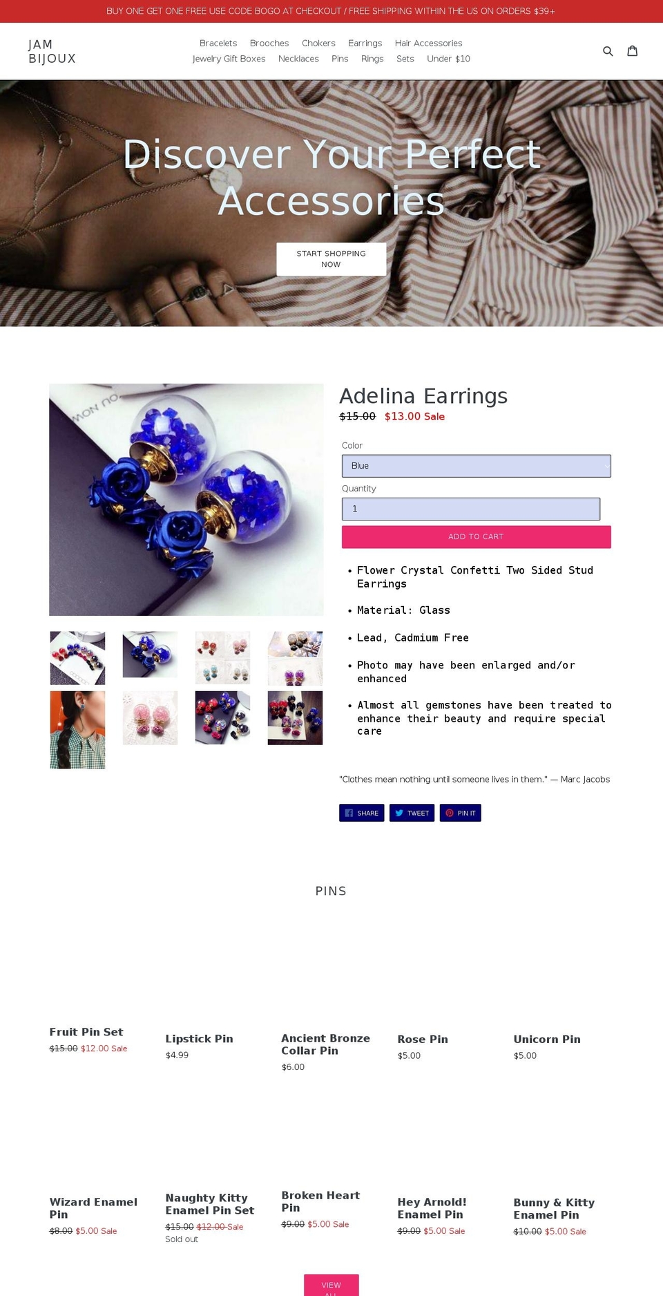 jambijoux.com — Shopify storefront screenshot