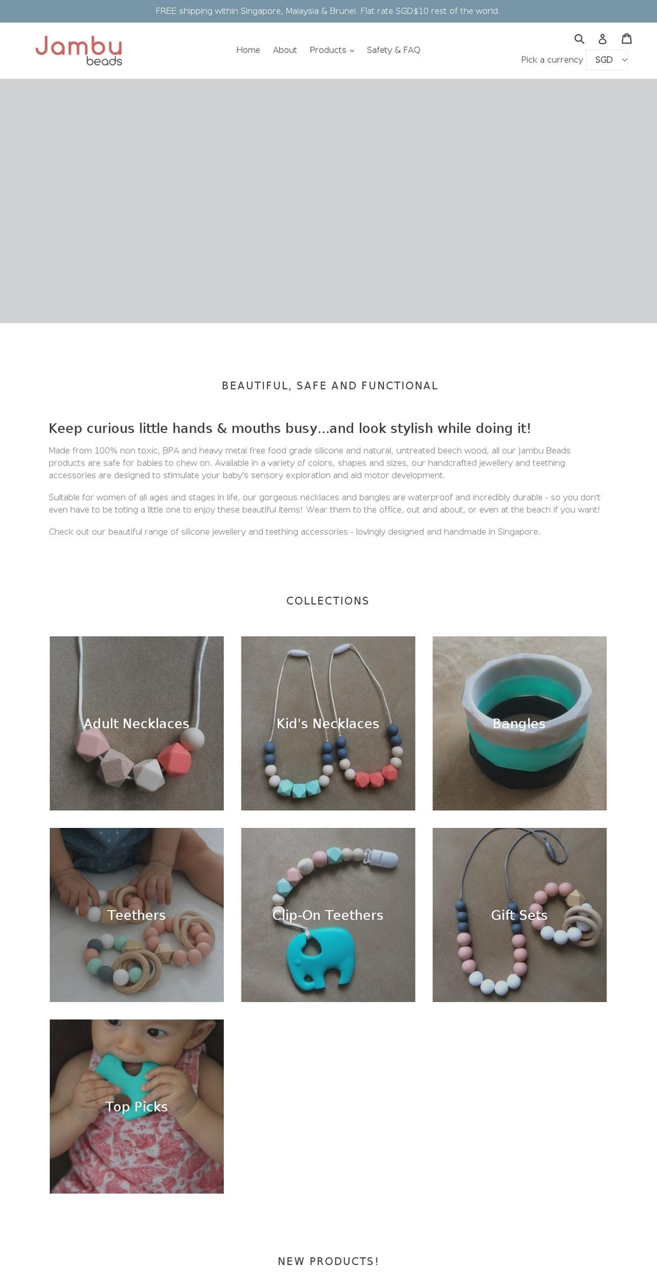 jambubeads.com — Shopify storefront screenshot
