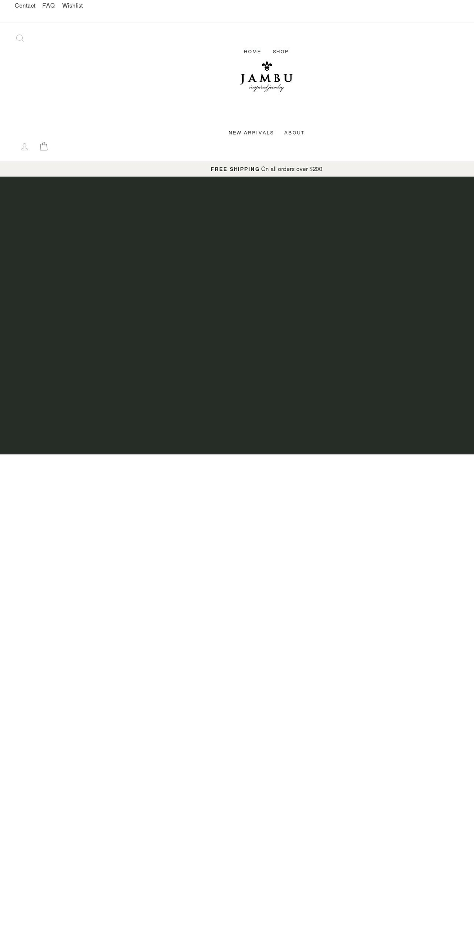 jambujewelry.com shopify website screenshot