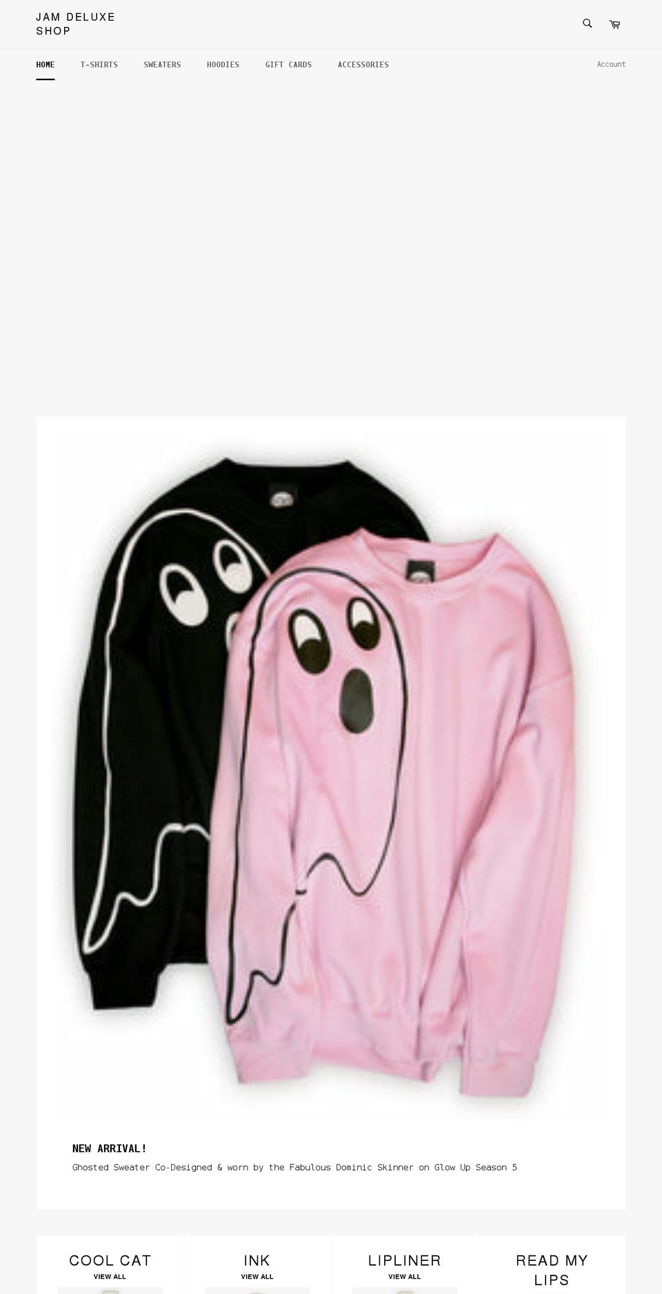 jamdeluxeshop.com shopify website screenshot