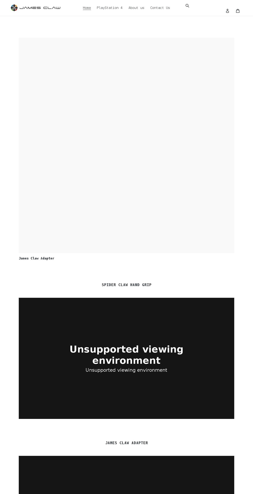 jamesclaw.com shopify website screenshot