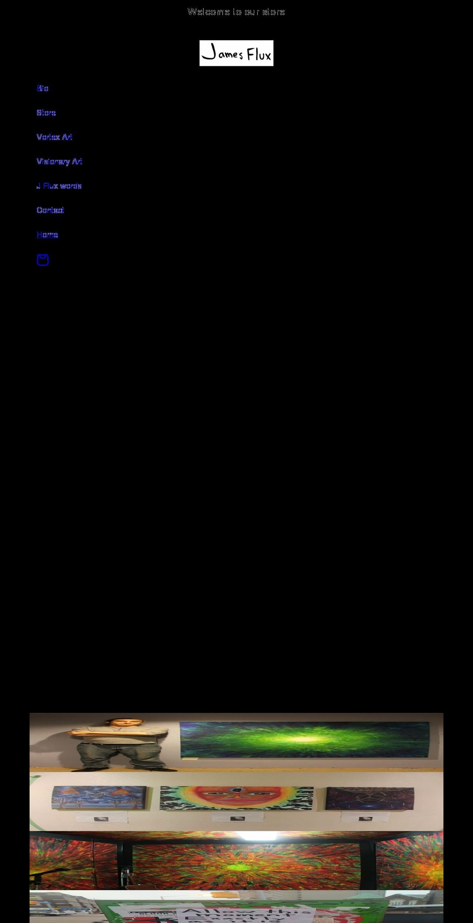 jamesflux.com shopify website screenshot