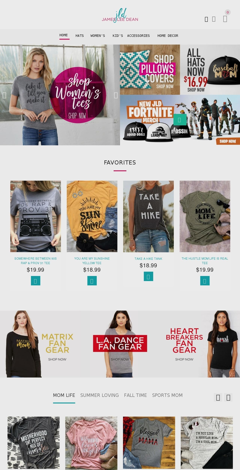 jamesleedean.com shopify website screenshot