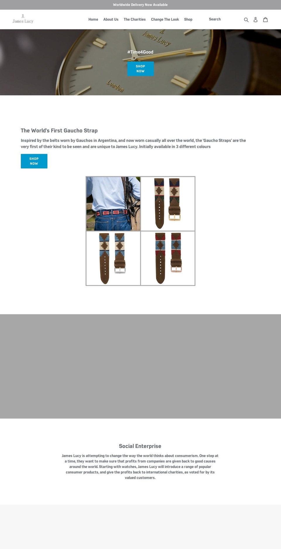 jameslucy.com shopify website screenshot