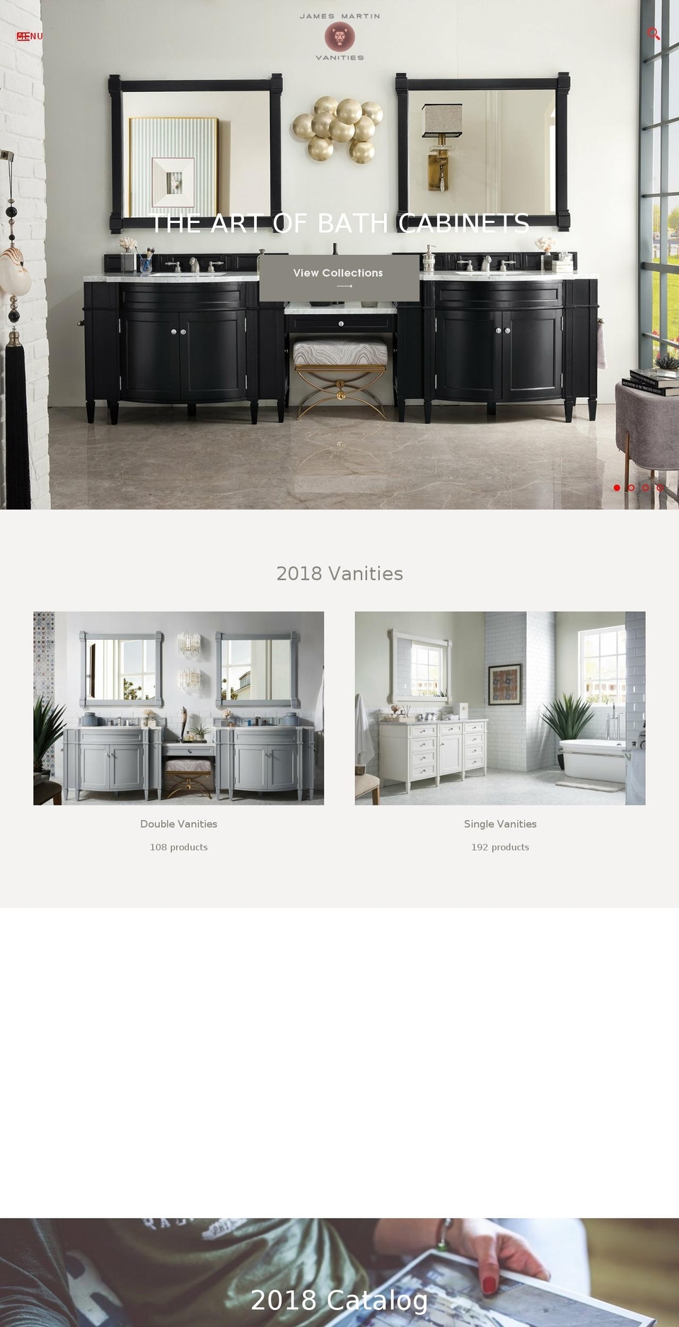 jamesmartinvanities.com — Shopify storefront screenshot