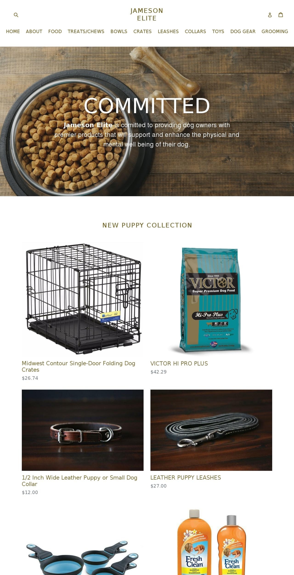 jamesonelite.com — Shopify storefront screenshot