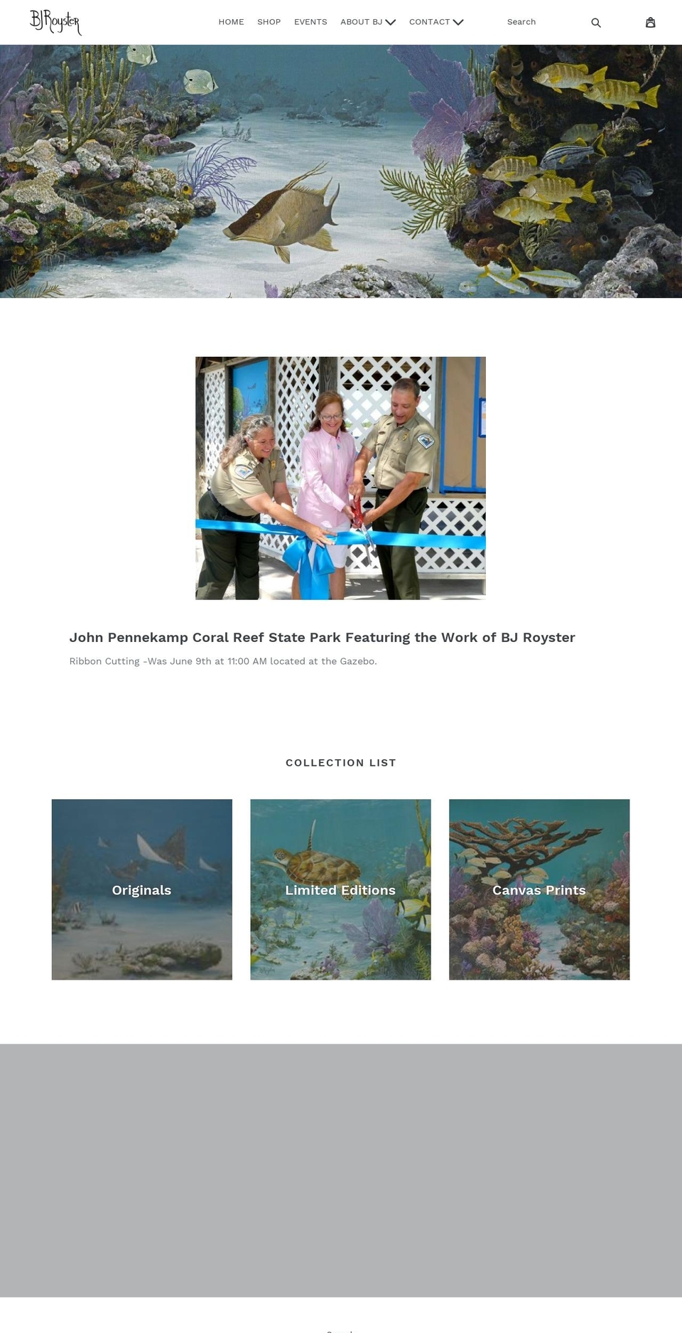 jamesroyster.com — Shopify storefront screenshot