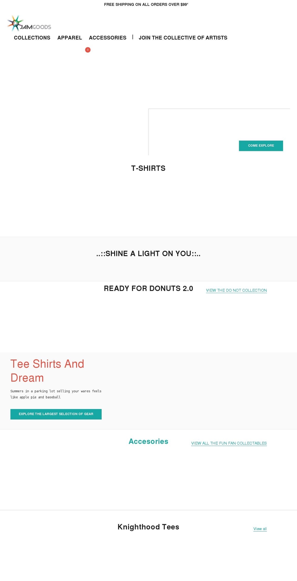 jamgoods.net shopify website screenshot