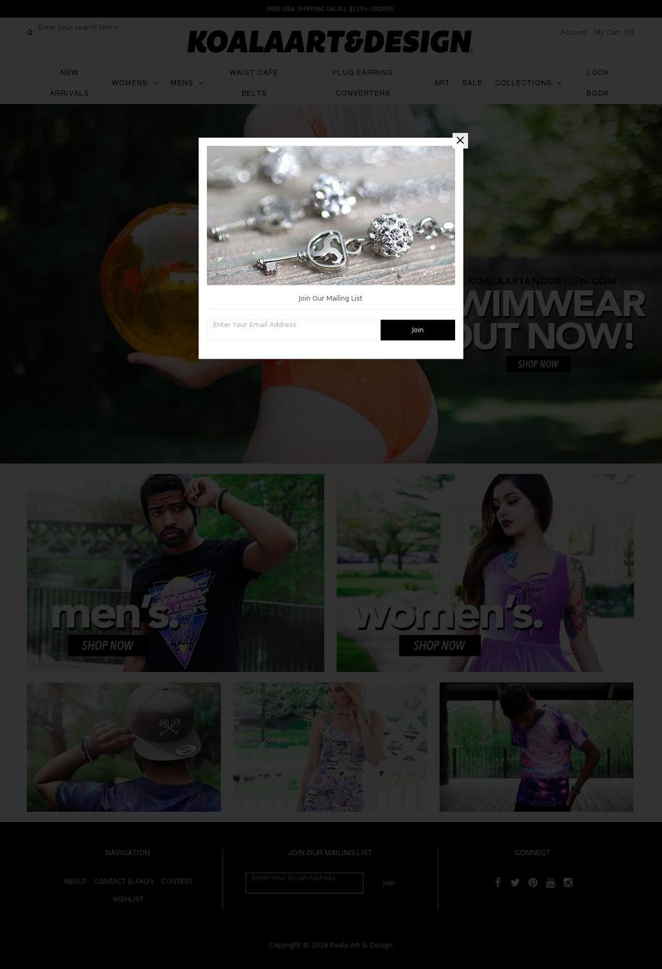 jamiekoala.net shopify website screenshot