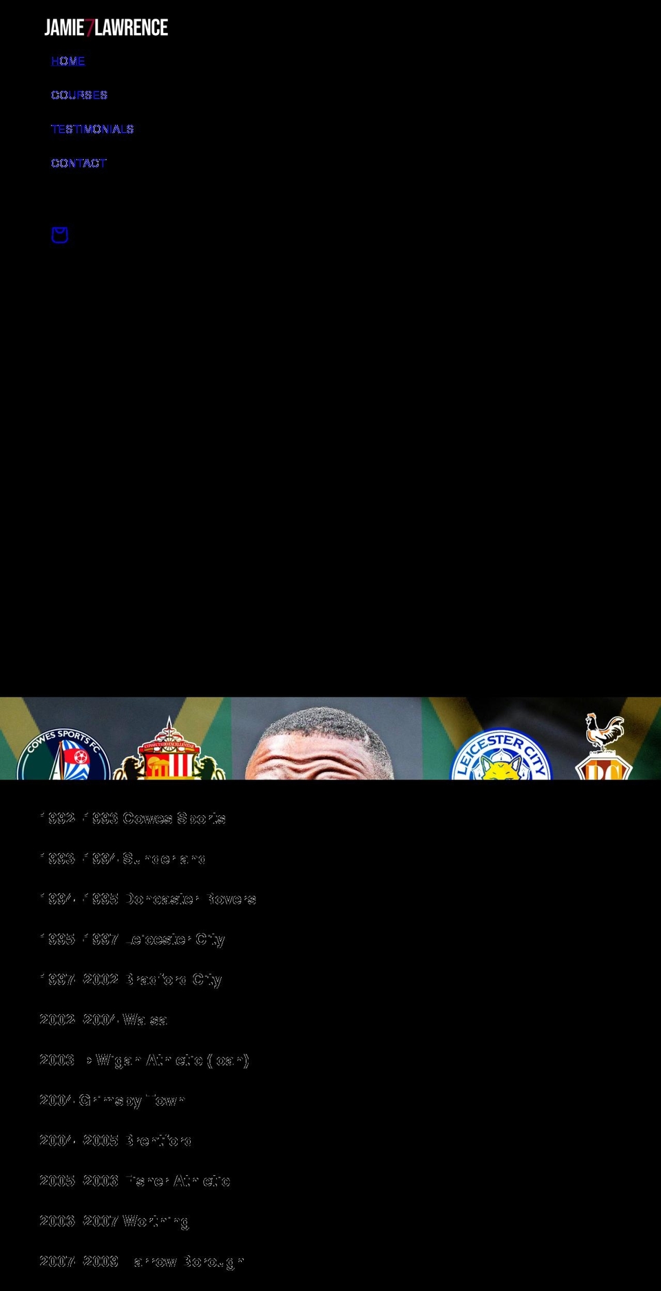 jamielawrence7.com shopify website screenshot