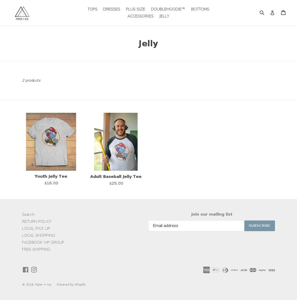 jamieschreiber.com — Shopify storefront screenshot