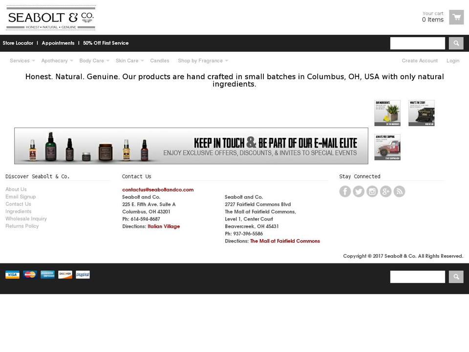 jamieseabolt.com shopify website screenshot