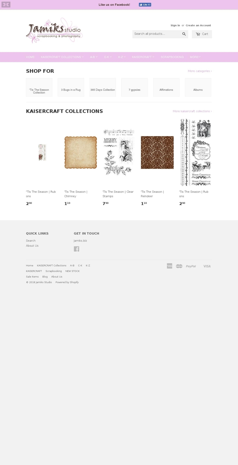 jamiks.biz shopify website screenshot