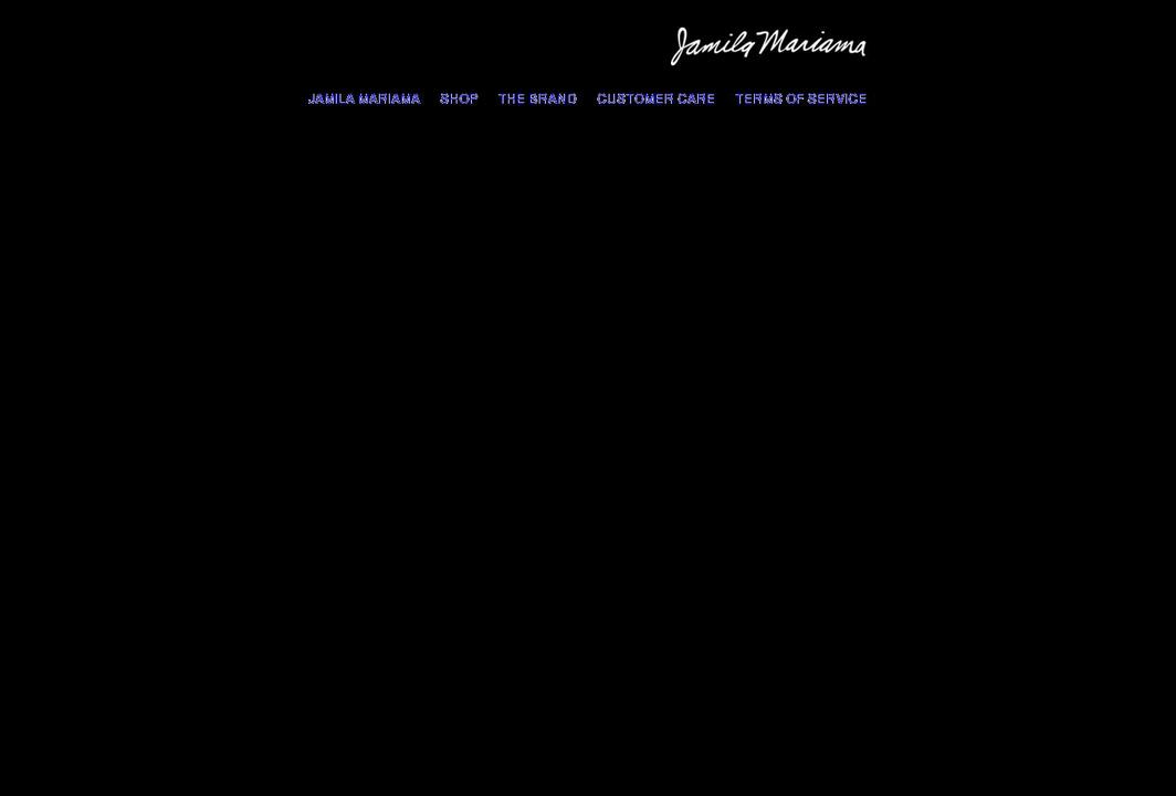 jamilamariama.com shopify website screenshot