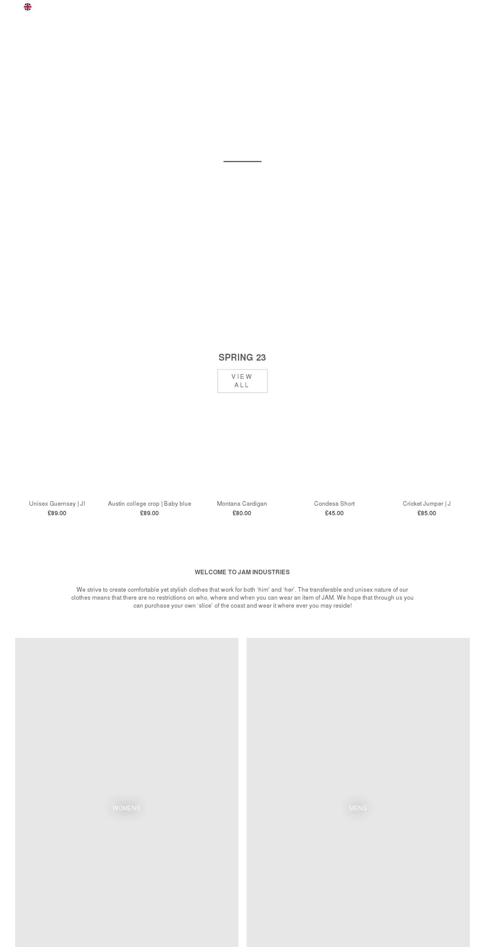 jamindustries.myshopify.com shopify website screenshot