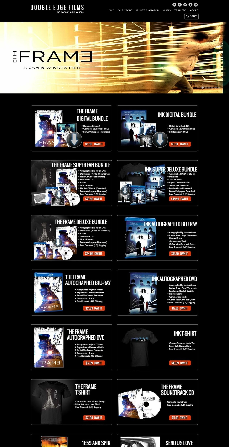 jaminwinans.com — Shopify storefront screenshot