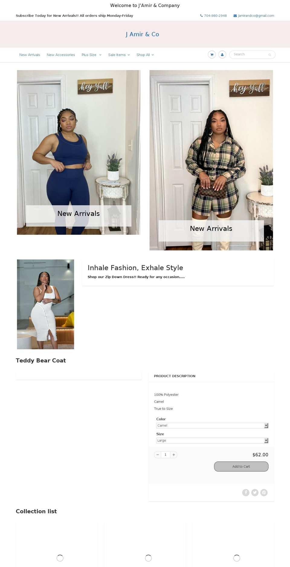 jamirandco.com shopify website screenshot