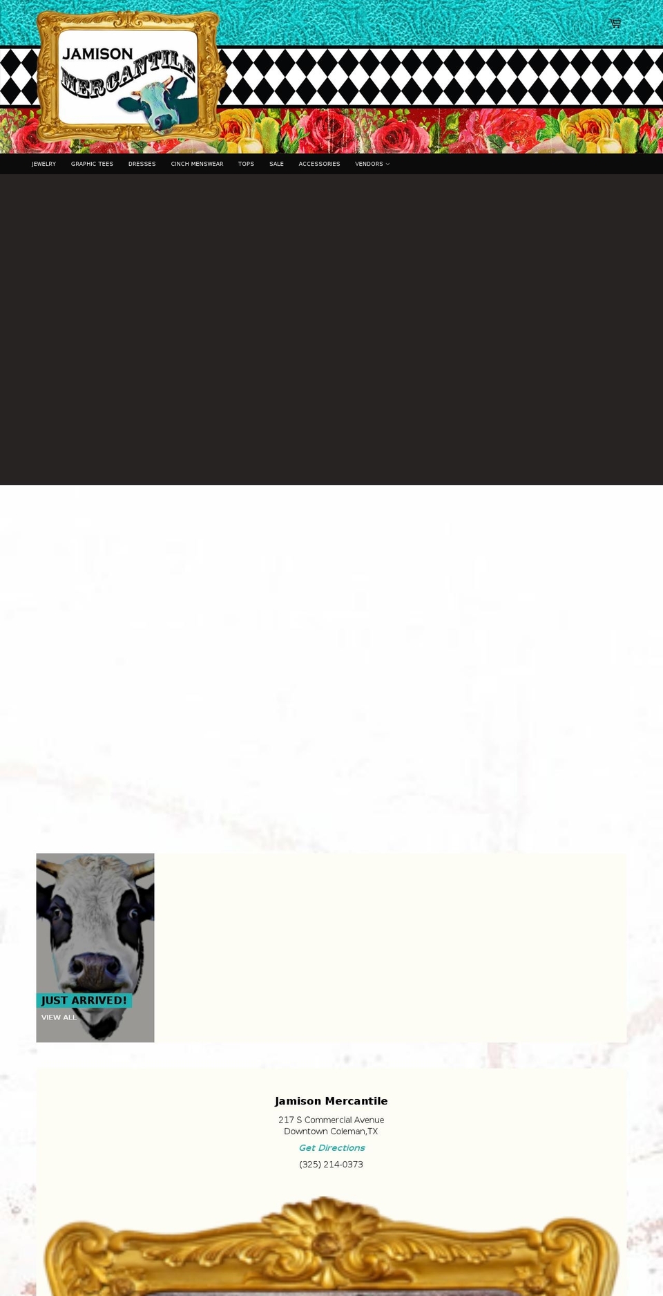 jamisonmercantile.com — Shopify storefront screenshot