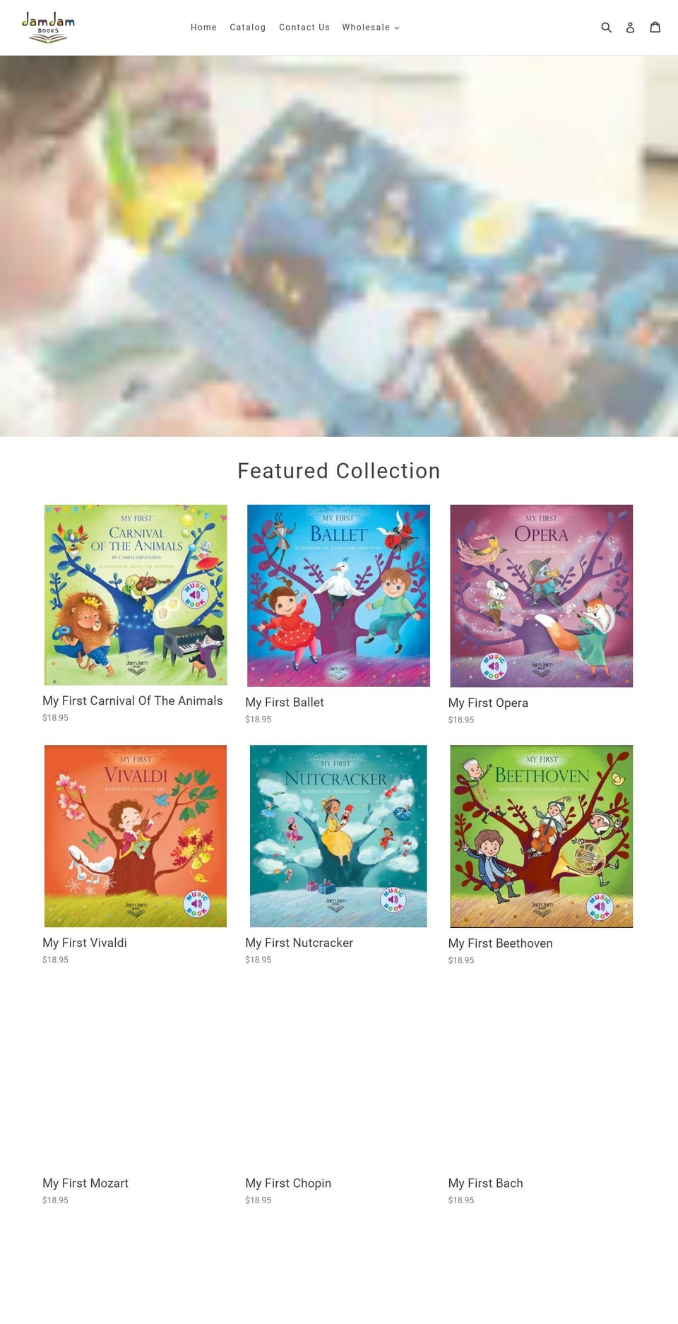 jamjambooks.com shopify website screenshot