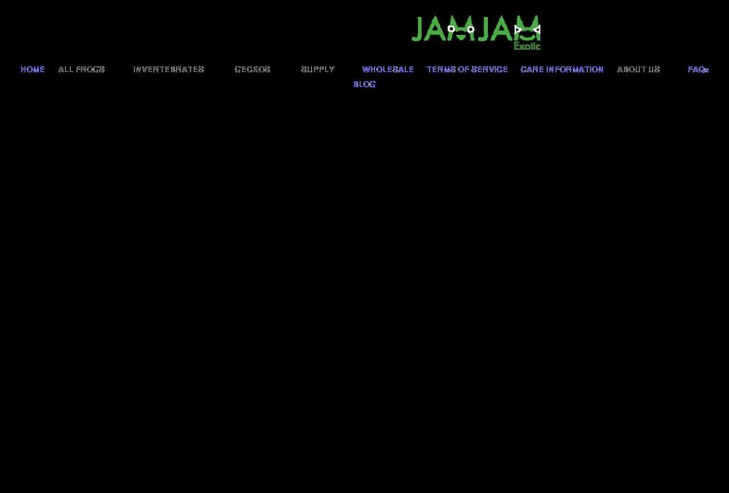 jamjamexotic.com shopify website screenshot