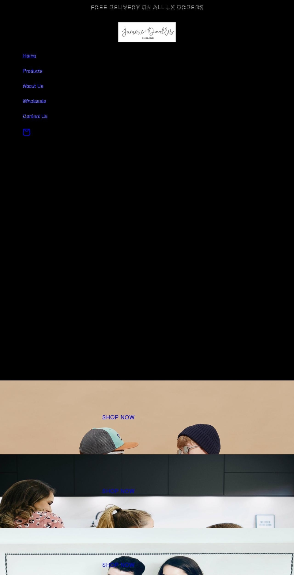 jammiedoodles.com shopify website screenshot