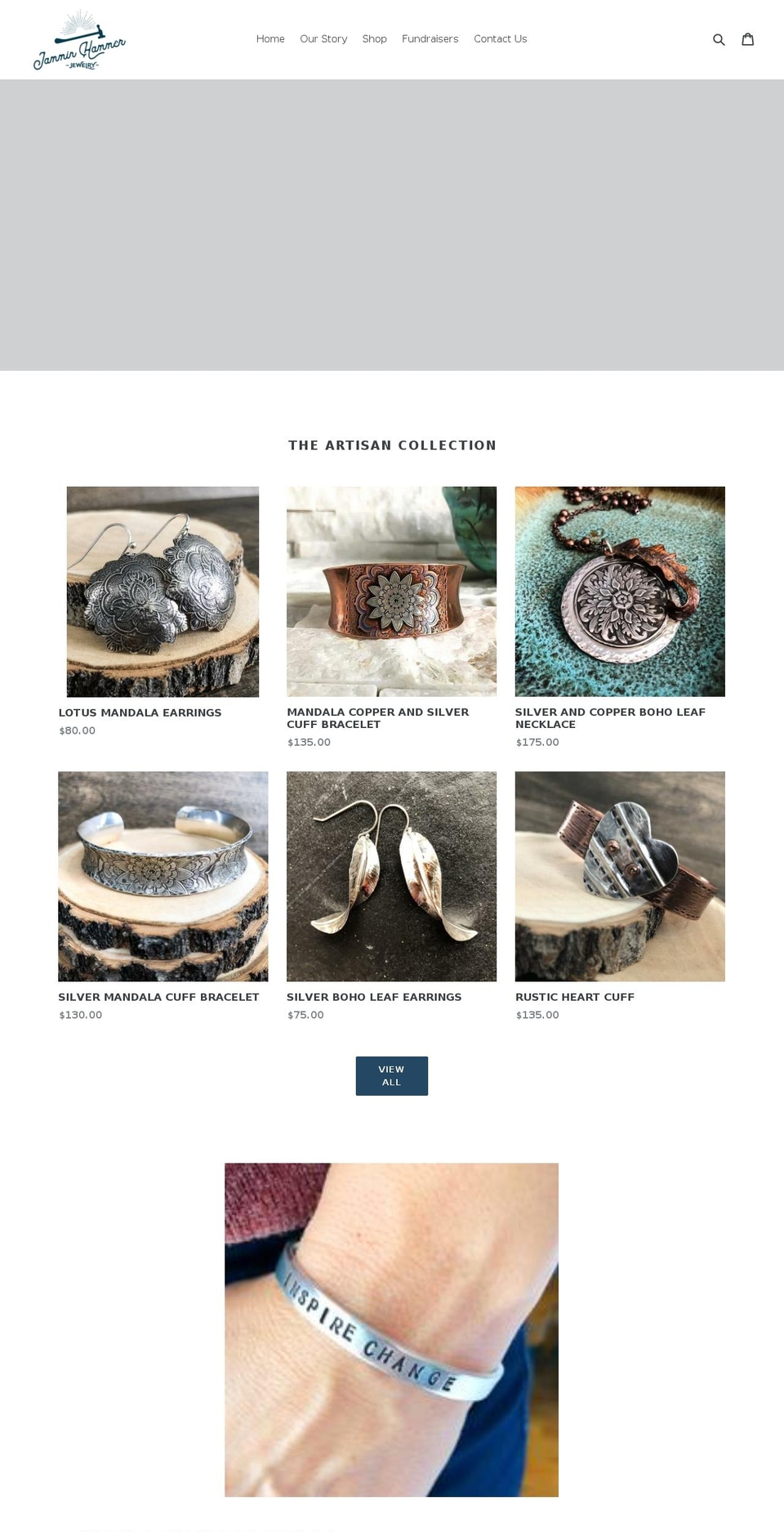 jamminhammerjewelry.com — Shopify storefront screenshot