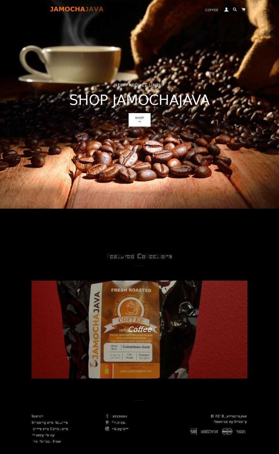 jamochastore.com — Shopify storefront screenshot