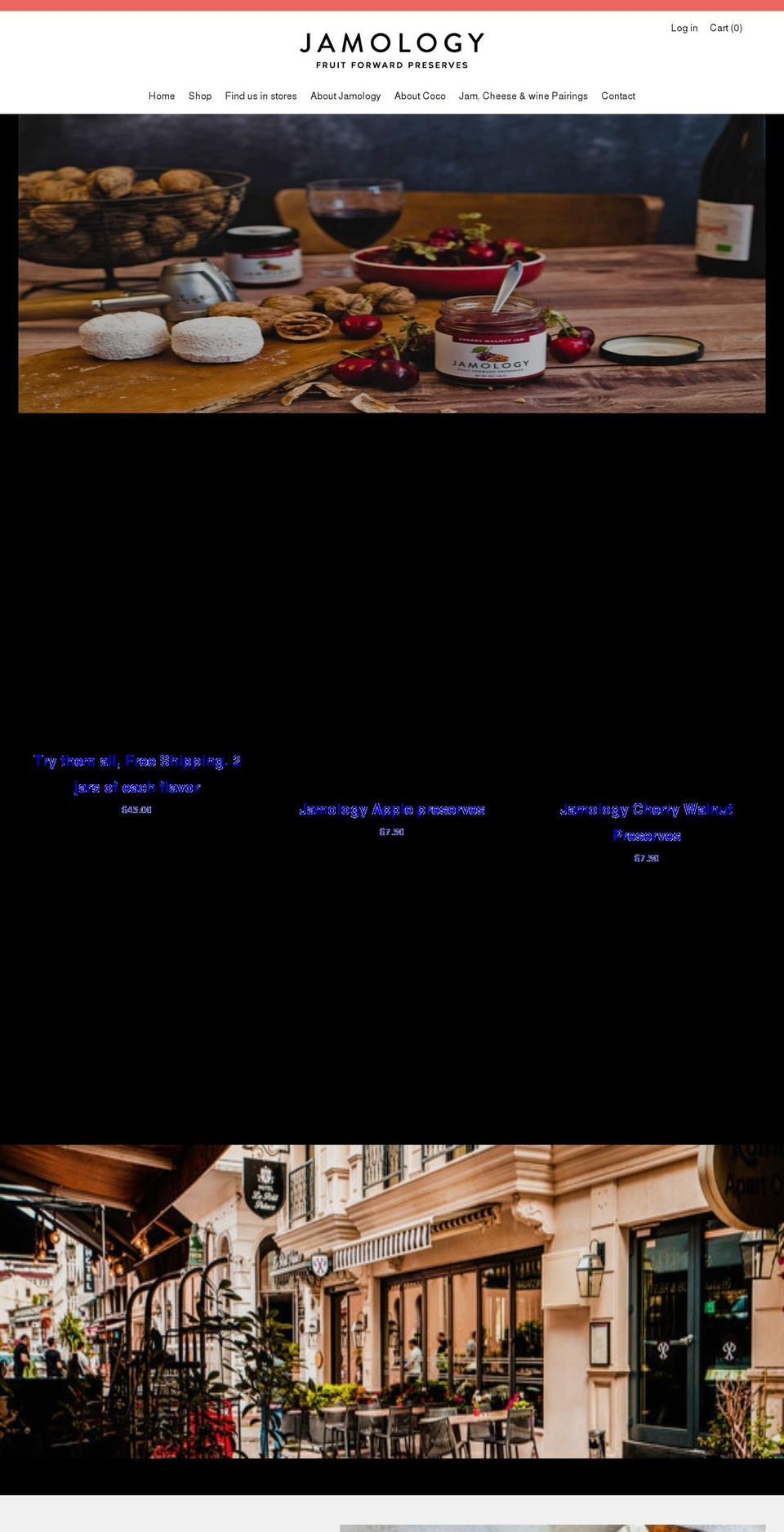 jamologypreserves.com shopify website screenshot