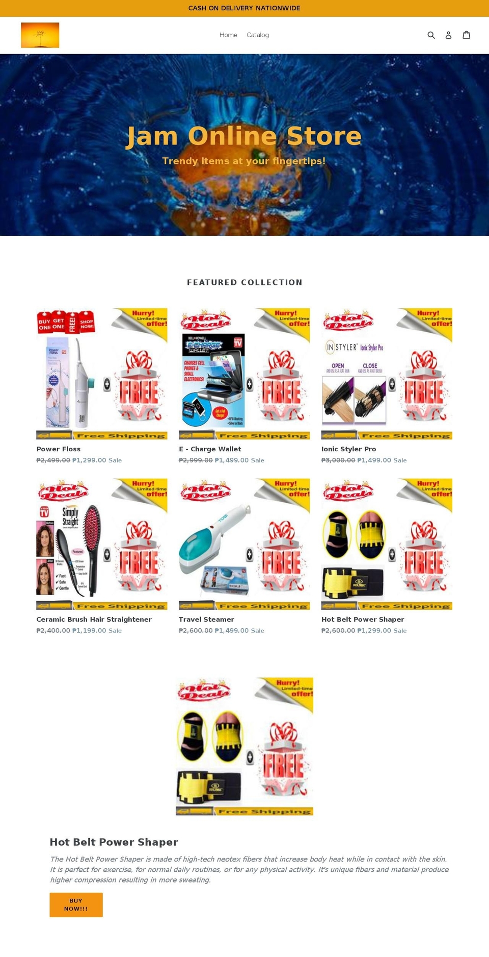 jamonlinestore.com — Shopify storefront screenshot