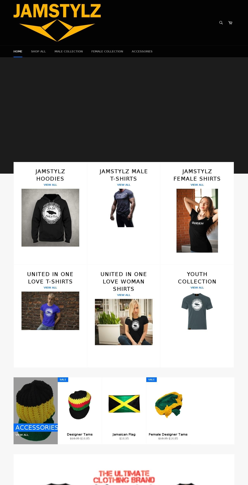 jamstylz.com — Shopify storefront screenshot