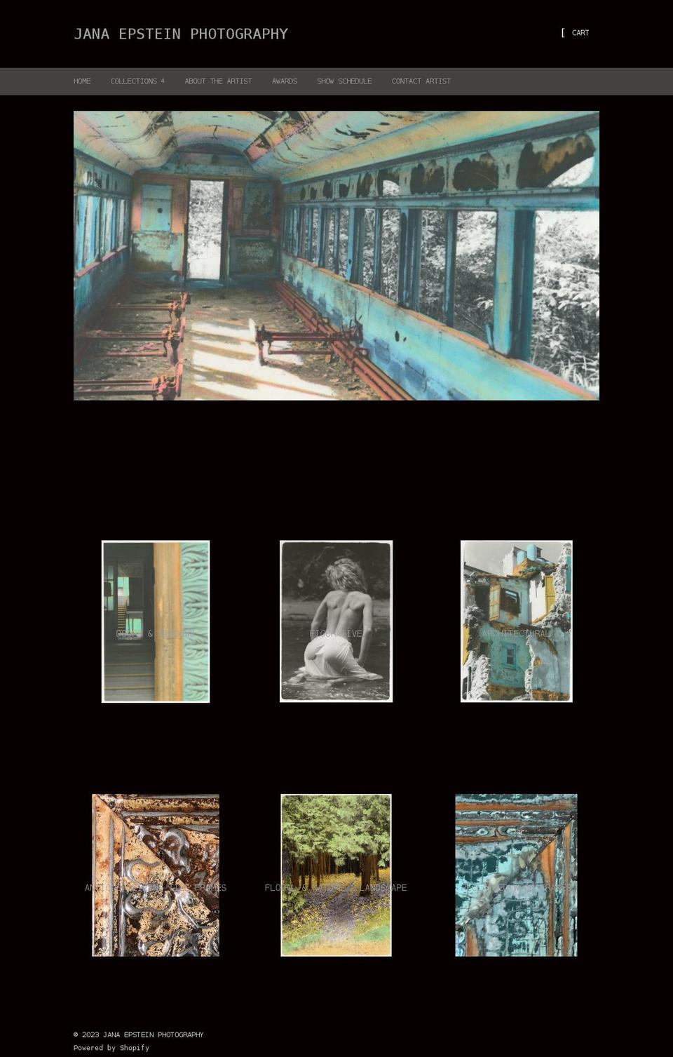 janaepstein.com shopify website screenshot
