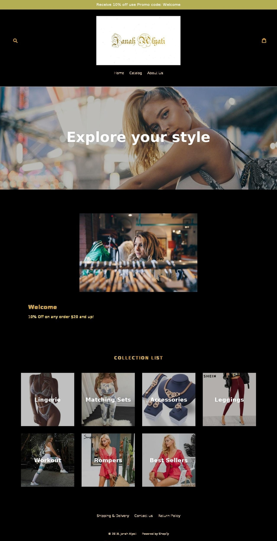 janahalyati.com — Shopify storefront screenshot