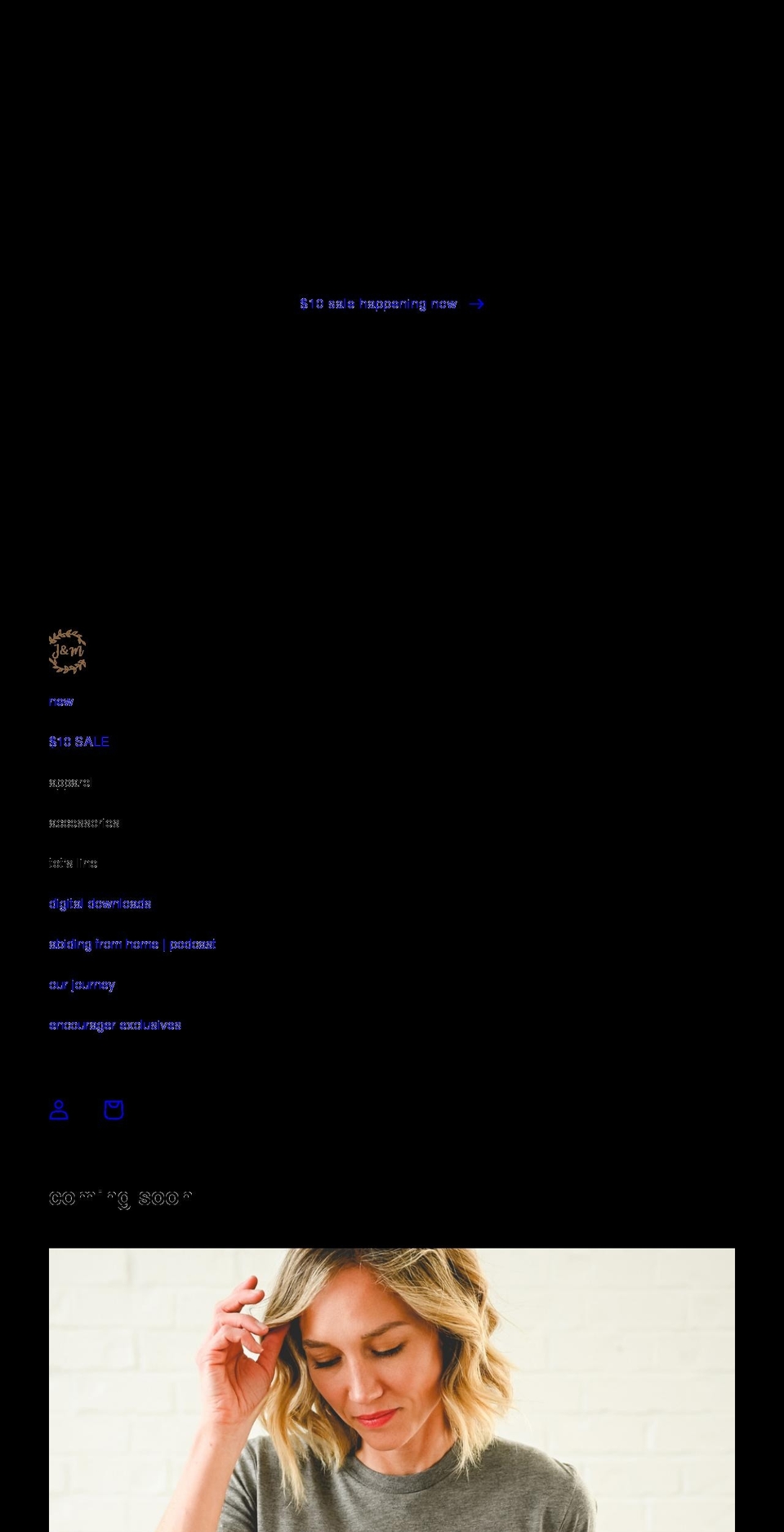 jandmdesigns.com shopify website screenshot