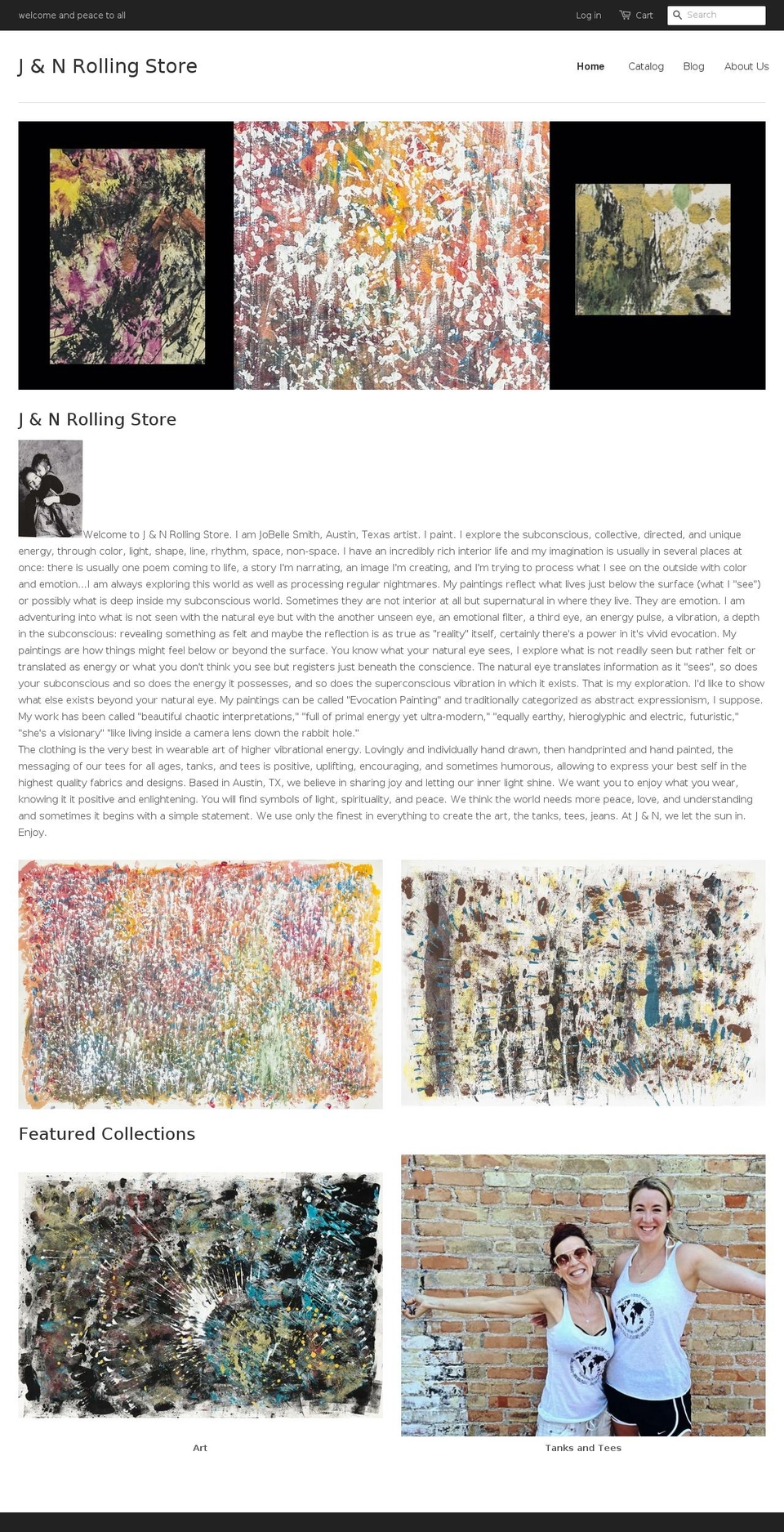 jandnrollingstore.com — Shopify storefront screenshot