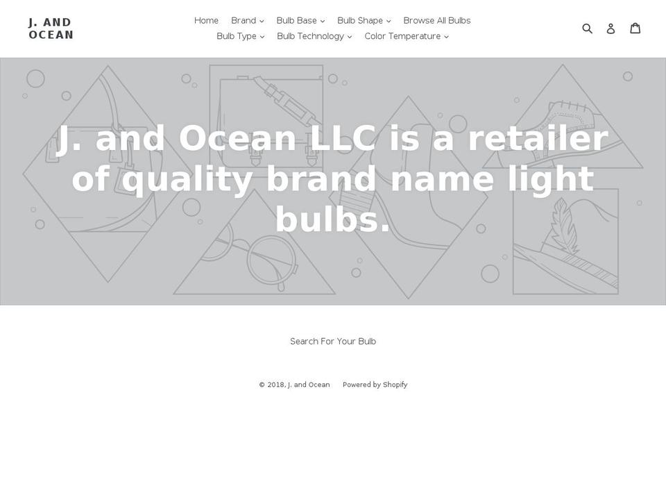 jandocean.com shopify website screenshot