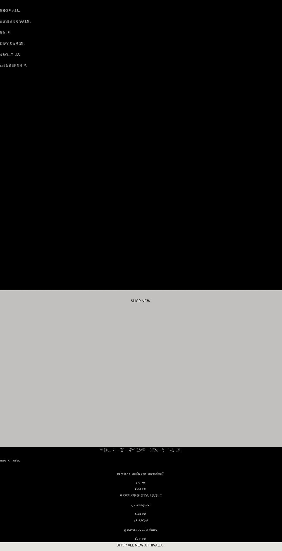 janeandwillow.com shopify website screenshot