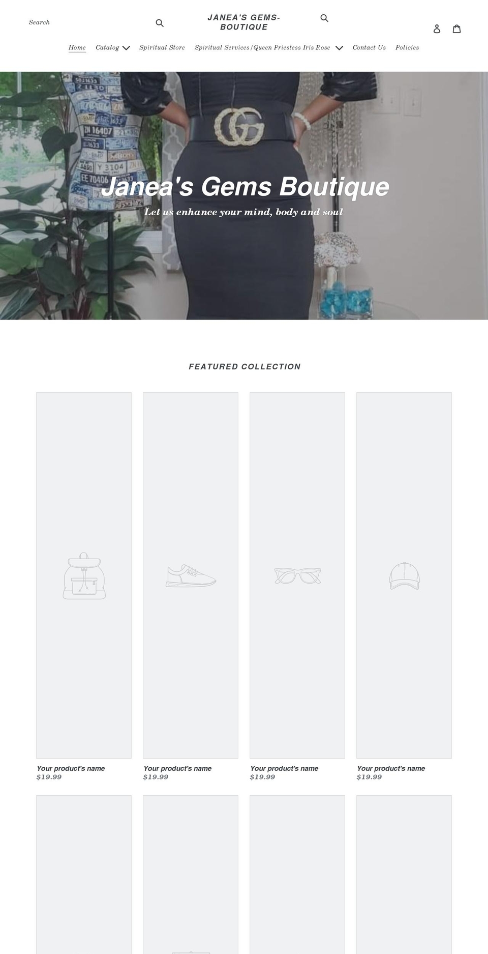 janeasgems.com shopify website screenshot