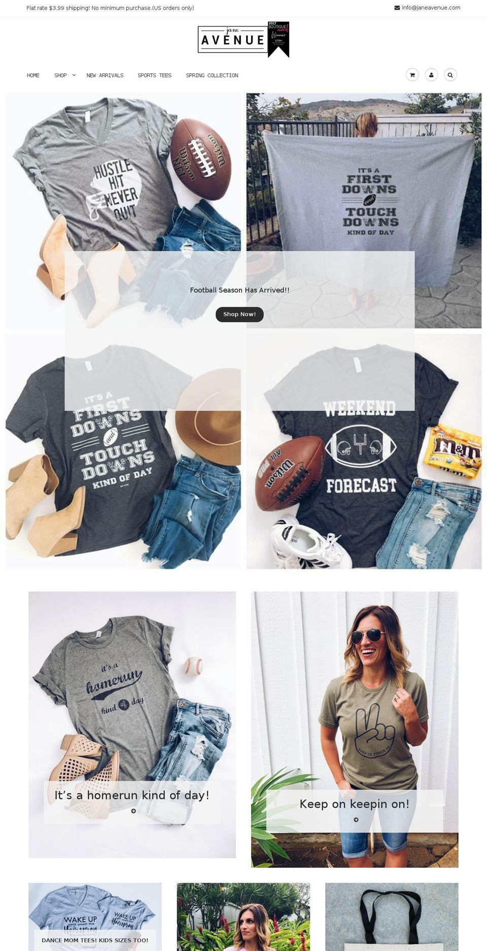 janeavenue.com shopify website screenshot