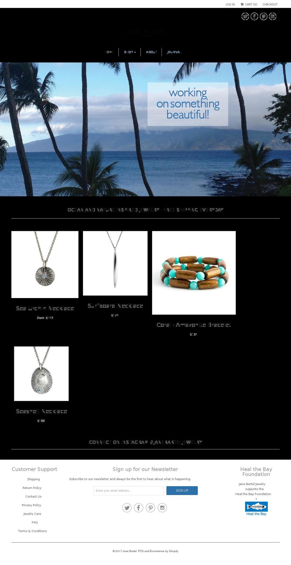 janebarteljewelry.com shopify website screenshot
