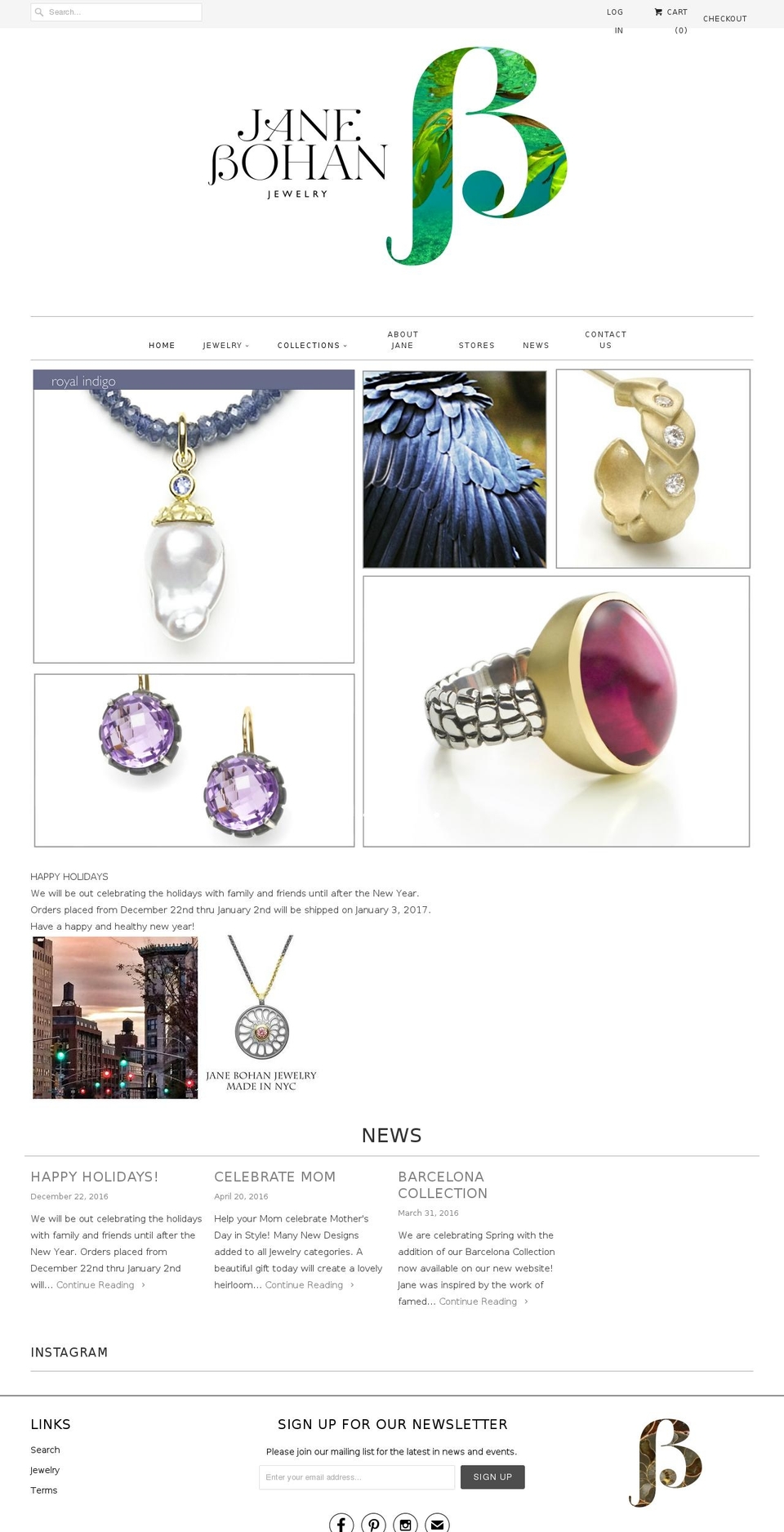 janebohan.com shopify website screenshot