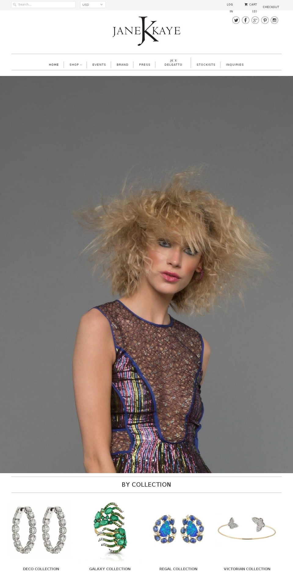 janekayejewelry.com shopify website screenshot