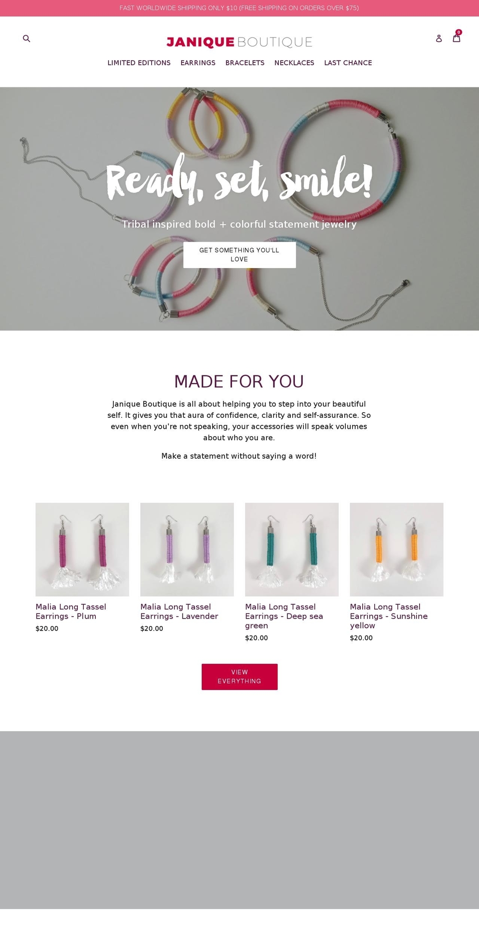 JB - Debut - CURRENT Shopify theme site example janekjewelry.com