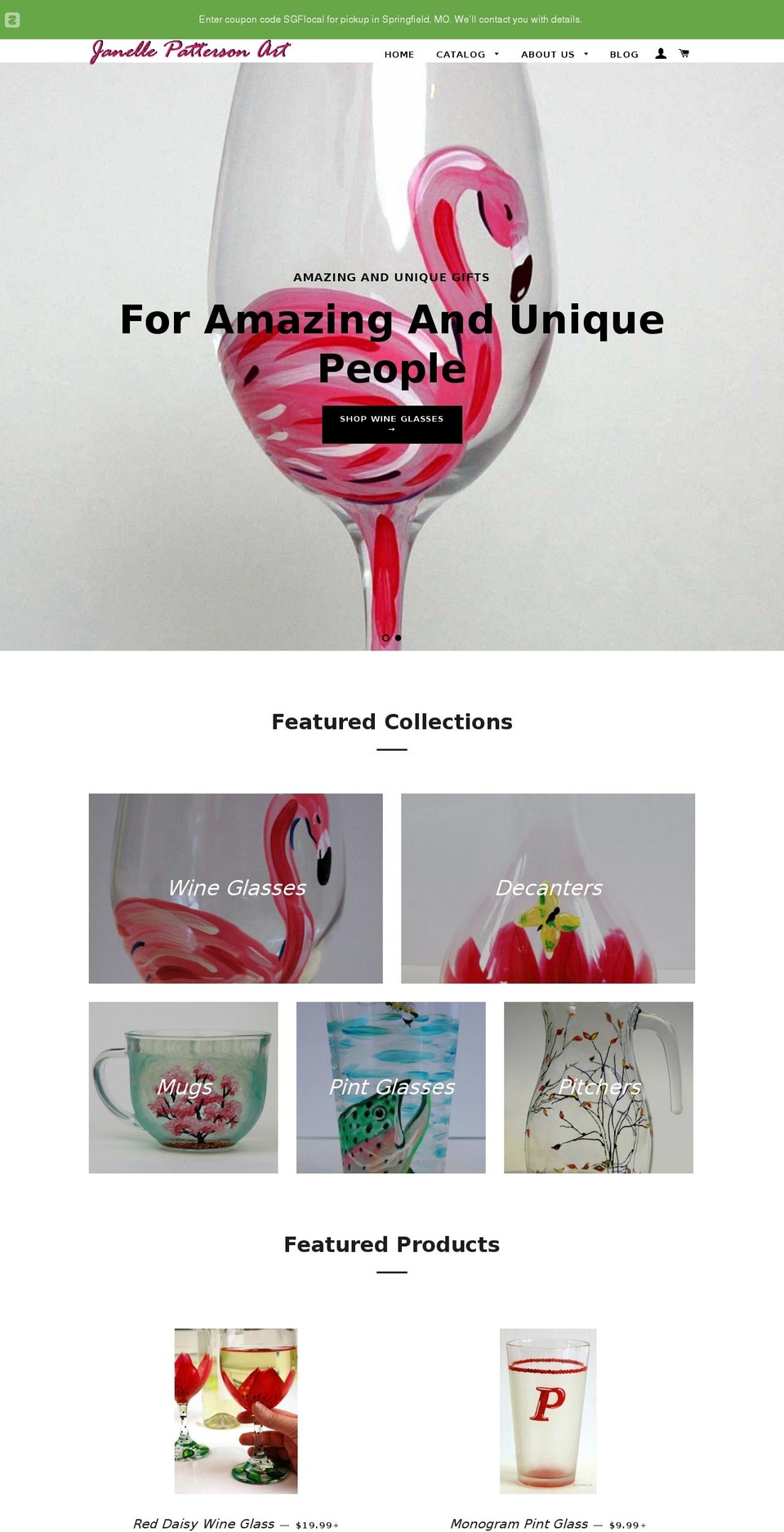 janellepattersonart.com shopify website screenshot