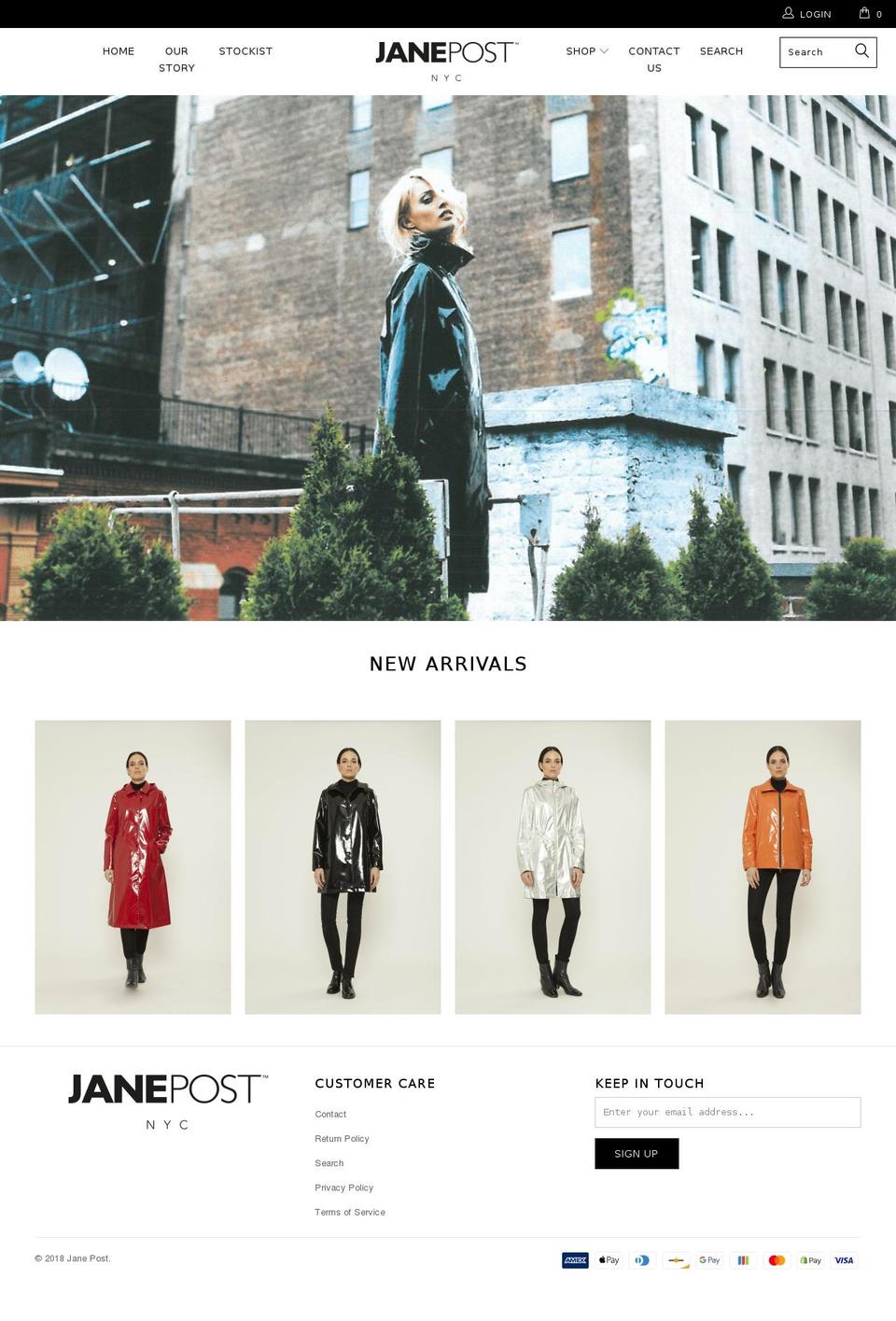 janepost.com — Shopify storefront screenshot