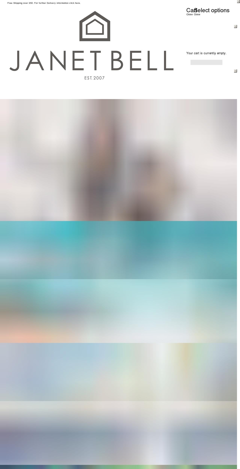 janetbellart.com — Shopify storefront screenshot