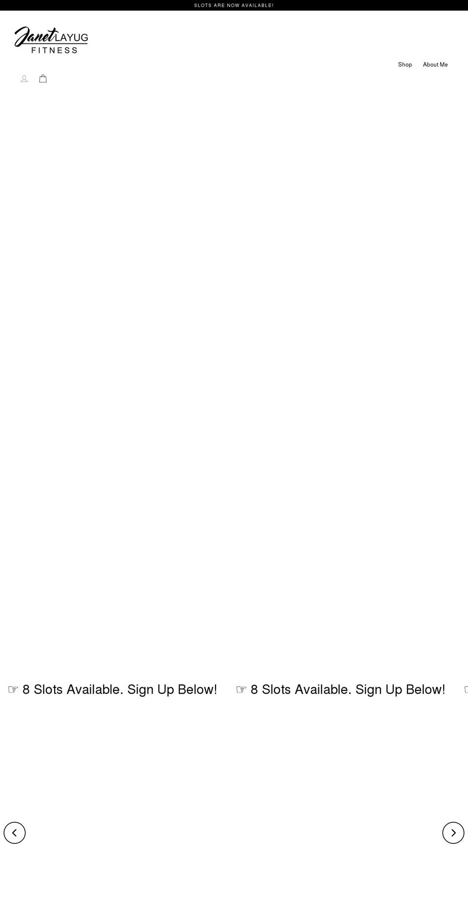 janetlayugfitness.com shopify website screenshot