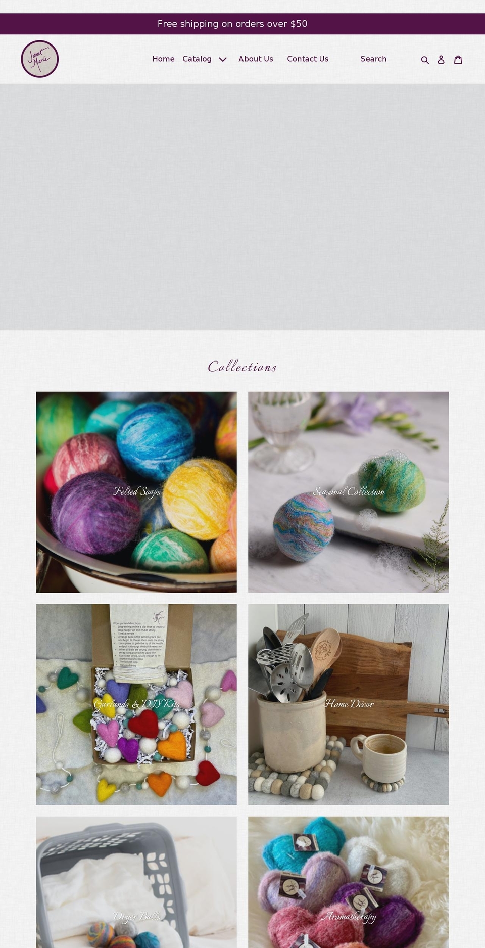 janetmariefeltedgoods.com shopify website screenshot