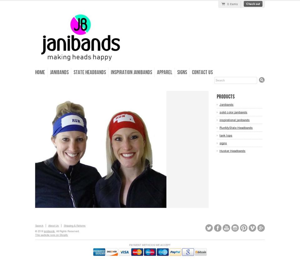 janibands.com — Shopify storefront screenshot