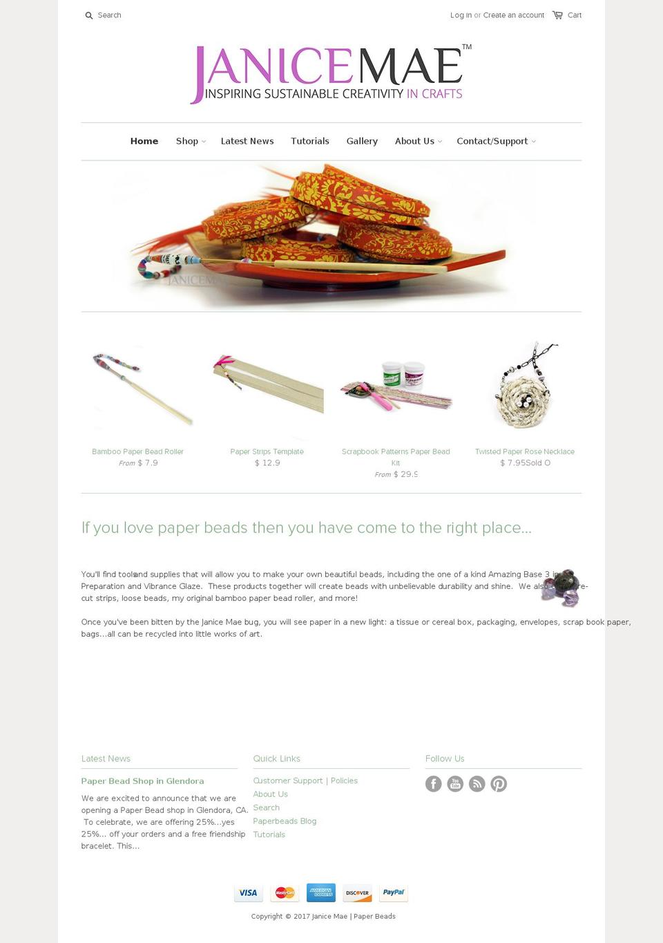 janicemae.com shopify website screenshot